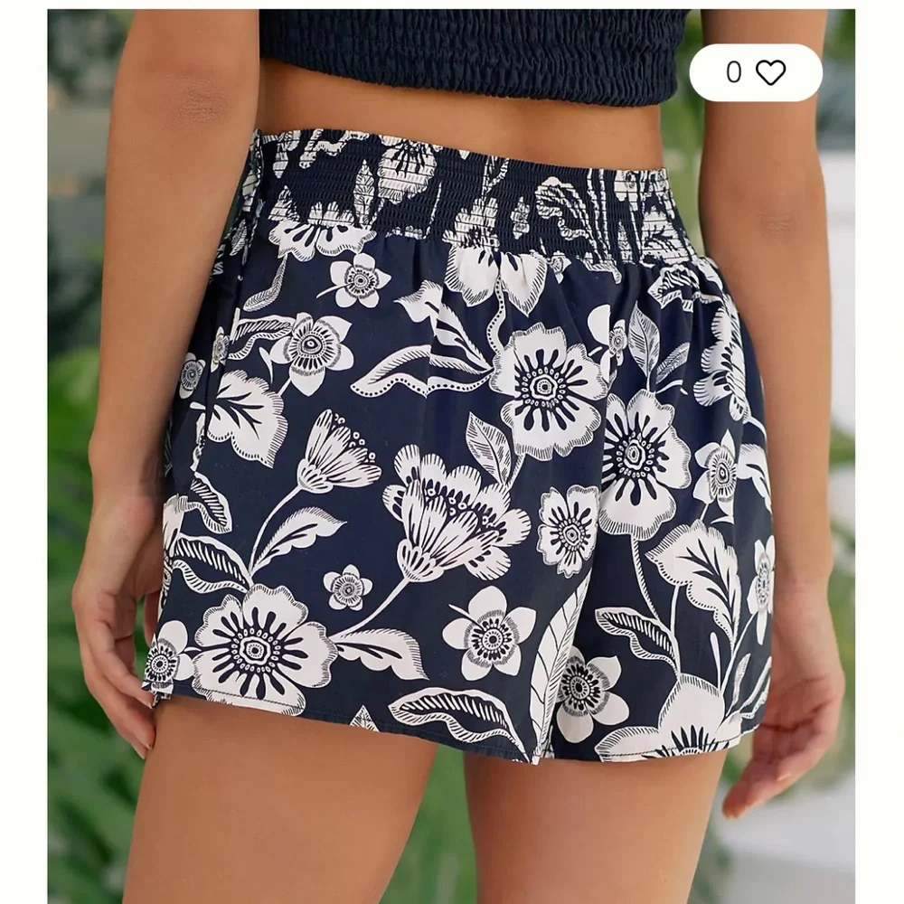 Maeve by Anthropologie Escape Floral Shorts‎ size 2 100% cotton